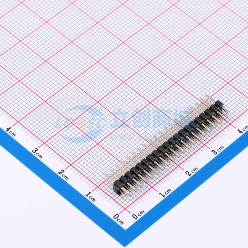 排针 KH-2PH180-2X20P-L8.7 插件,P=2mm 2x20P 双排 原装正品