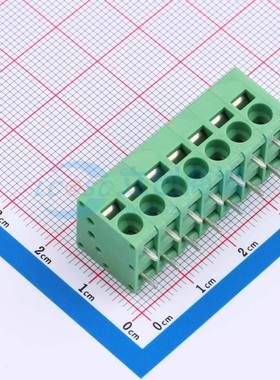 弹簧式接线端子MX205R-5.0-07P-GN01-Cu-A 插件,P=5mm 1x7P绿色