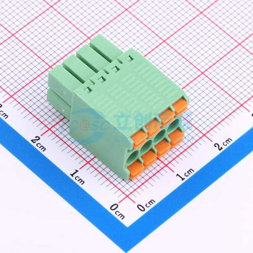 弹簧式接线端子15EDGKNH-3.5-08P-14-00A(H) 插件,P=3.5mm
