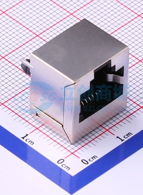 以太网连接器(RJ45 RJ11) RC01937插件 RJ45插座 不带LED