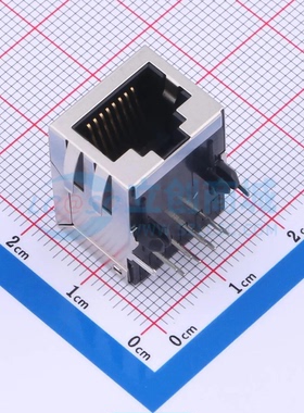 以太网连接器 X01AB002HWDDB插件 RJ45插座 不带LED 有屏蔽