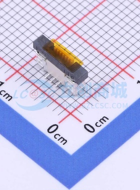 连接器 FPC-0.5AL-6PB SMD,P=0.5mm 6P 抽屉式 单侧触点/垂直