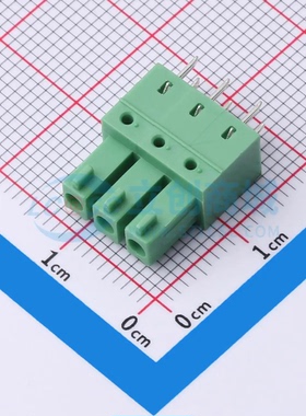 插拔式接线端子DB2EB-3.81-3P-GN 插件3.81mm 1x3P 板端/插头