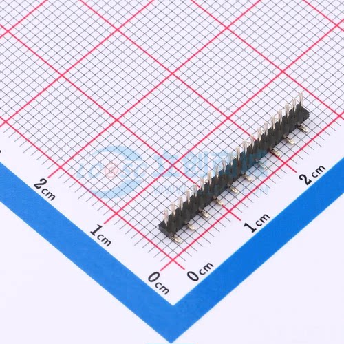 排针 PZ1.27-UL2D-20A SMD,P=1.27mm(交错脚) 1x20P 方针 原装正