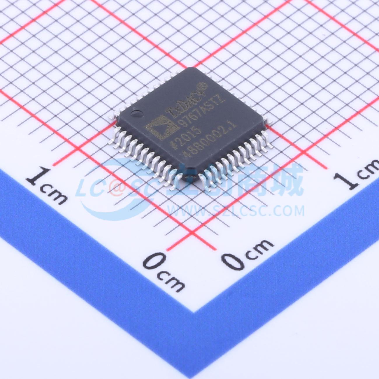 数模转换芯片DAC AD9767ASTZ LQFP-48(7x7) ADI(亚德诺) 原装正品