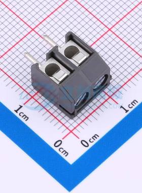 螺钉式接线端子950-T-DS/02 插件,P=5mm 1x2P 直插 灰色