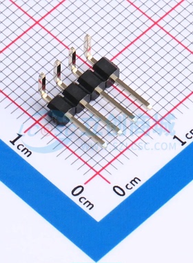 排针 GPHB101-0402A211R1BA 弯插,P=2.54mm 1x4P 单排 原装正品