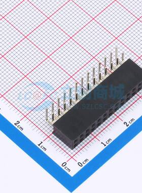 排母 FH2.54-06-13PWS 弯插,P=2.54mm 2x13P 方孔 电子元器件配单