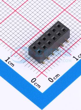 排母 F240-1206A0CMUB2 SMD,P=2mm 2x6P 方孔 电子元器件配单