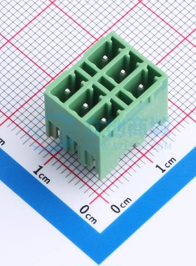 插拔式接线端子DB2EVHB-3.81-2*3P-GN 插件3.81mm 2x3P 板端/插座