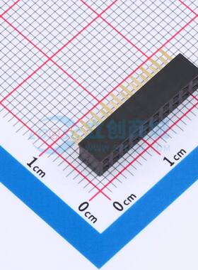 排母 X4621FV-2x10-C43D28 插件,P=2mm 2x10P 方孔 电子元器件配