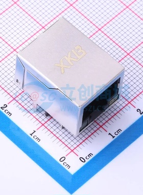 以太网连接器(RJ45 RJ11) X01AB034BA2AD弯插 RJ45插座 带LED