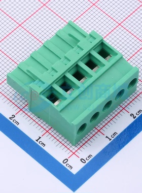 插拔式接线端子MX2EDGKA-5.08-05P-GN01-Cu-Y-A插件5.08mm 1x5P 5