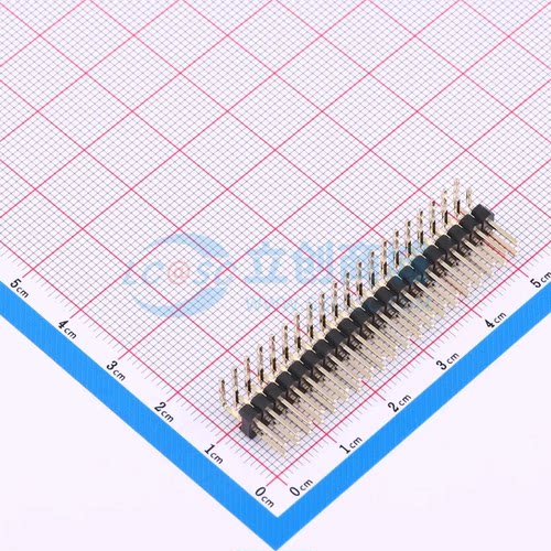 排针 PZ254-2-20-W-2.5-G1 弯插,P=2.54mm 2x20P 方针 原装正品