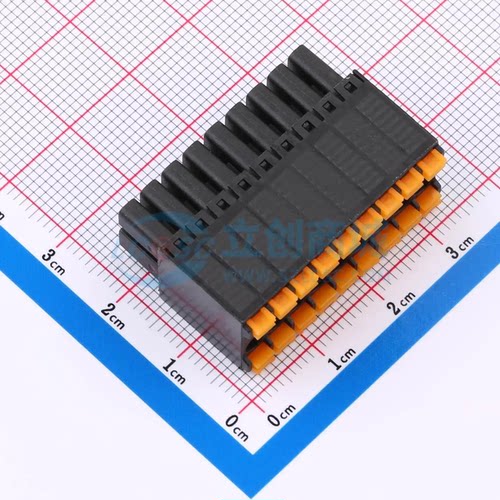 插拔式接线端子MX15EDGKNH-3.5-2*09P-BK01-Cu-A P=3.5mm 2x9P 插