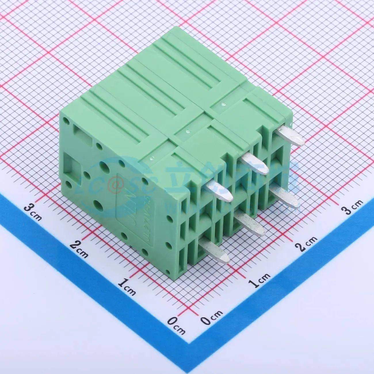 弹簧式接线端子JL271V-75003G01 插件,P=7.5mm 1x3P 直插 绿色