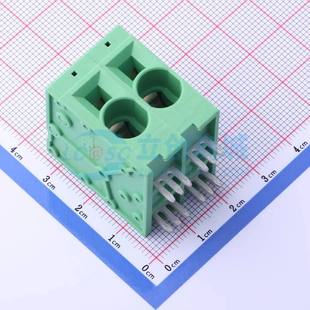 P=10mm 弹簧式 弯插 10002G01 1x2P绿色 接线端子JL271R