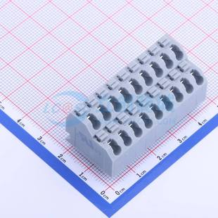 插件 弹簧式 2x9P 5.0 P=5mm 灰色 接线端子KF250T