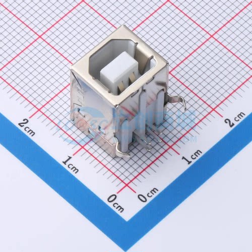 USB连接器 ZX-TYPEB-2-WCM4 弯插 母 弯插 4P 原装正品