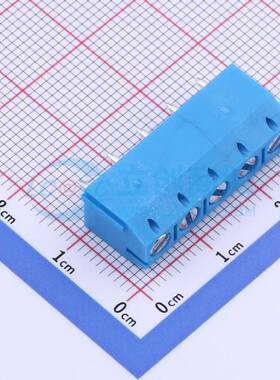 螺钉式接线端子DB301V-5.0-5P-BU-S 插件,P=5mm 1x5P 直插 蓝色