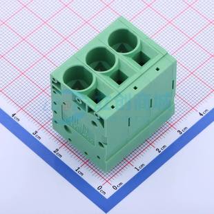 插件 10003G01 P=10mm 1x3P 绿色 弹簧式 直插 接线端子JL271V
