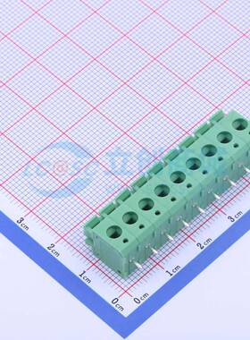 弹簧式接线端子KF236-5.0-9P 插件,P=5mm 1x9P 绿色