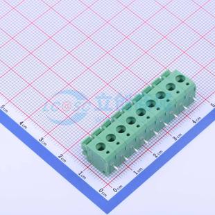 5.0 插件 P=5mm 绿色 弹簧式 1x9P 接线端子KF236