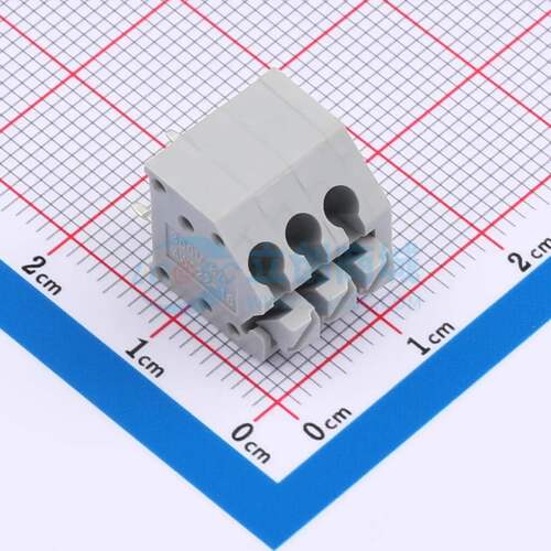 弹簧式接线端子MX250-3.5-03P-A-GY01-Cu-A 插件,P=3.5mm 1x3P 直