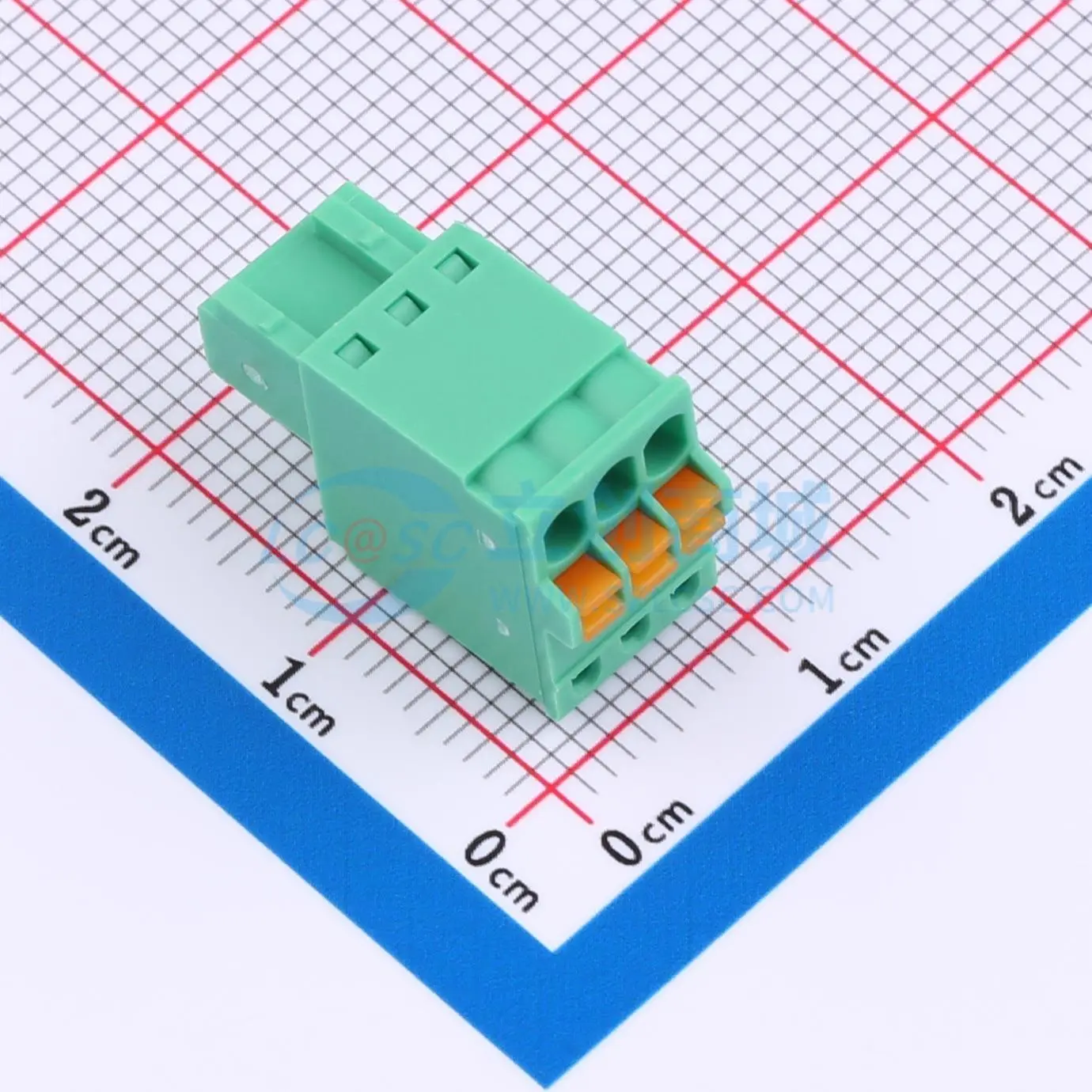 插拔式接线端子MX2EDGKD-2.5-03P-GN01-Cu-A P=2.5mm 1x3P 插头