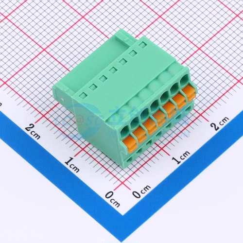 插拔式接线端子MX2EDGKD-2.5-07P-GN01-Cu-A P=2.5mm 1x7P 插头