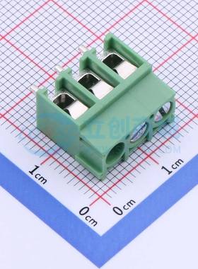 螺钉式接线端子DB302-5.0-3P-GN-S 插件,P=5mm 1x3P 直插 绿色