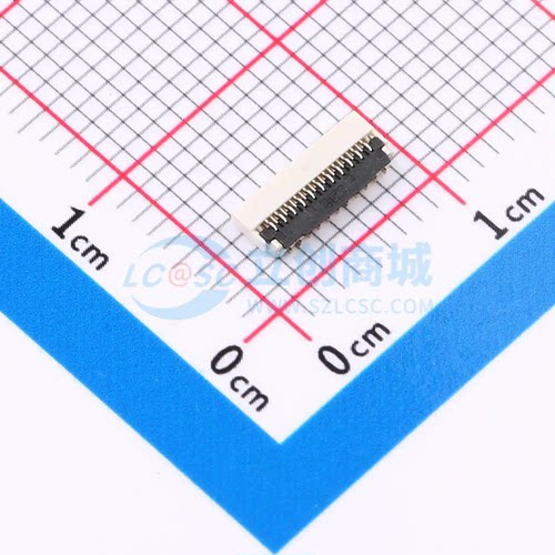 连接器 0.3-21P XGXJ-H1.0 SMD,P=0.3mm,卧贴(交错脚)