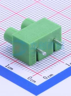螺钉式接线端子PA007-2P 插件,P=7.5mm 1x2P 直插 绿色