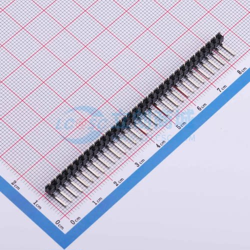 排针 2011-1X33G00RB 弯插,P=2.54mm 1x33P 方针 原装正品