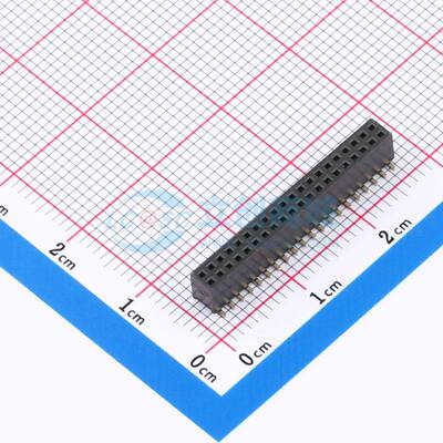 排母 X1321FVS-2x20-C43D48 SMD,P=1.27mm 2x20P 方孔 电子元器件