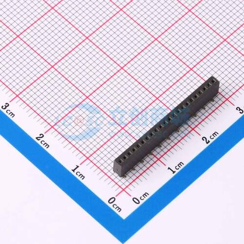 排母 X1311FVS-22-C43D35R2 SMD,P=1.27mm(交错脚) 1x22P 方孔 电