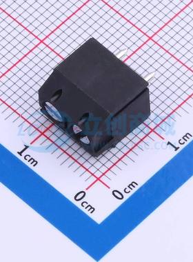 螺钉式接线端子DB301V-5.0-2P-BK-S 插件,P=5mm 1x2P 直插 黑色