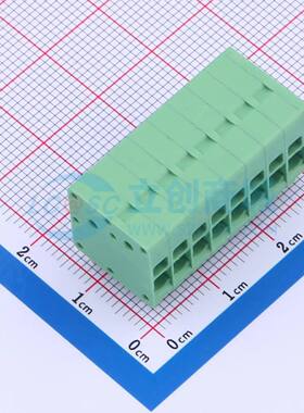 弹簧式接线端子JL271R-35008G01 弯插,P=3.5mm 1x8P绿色