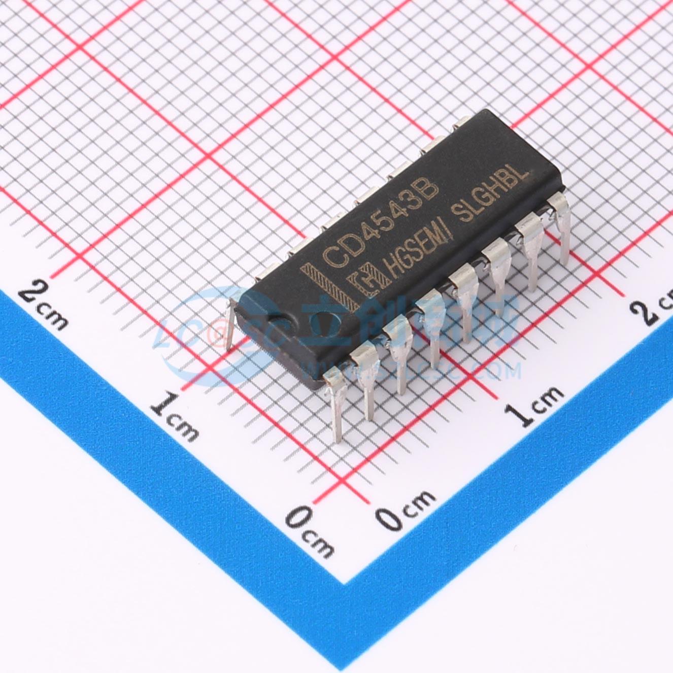 LCD驱动 CD4543BE DIP-16 原装正品 电子元器件配单