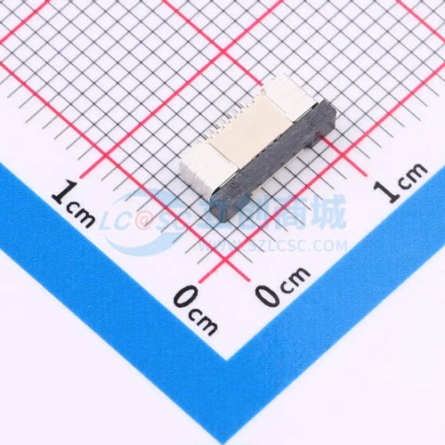 FFC/FPC连接器 FC05-S08DCT-00 SMD,P=0.5mm,卧贴 8P 抽屉式 下接