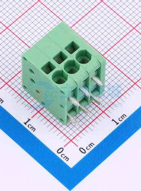 弹簧式接线端子MX205R-3.5-03P-GN01-Cu-A 插件,P=3.5mm 1x3P绿色