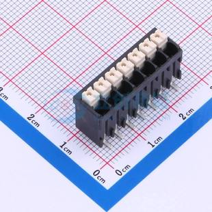 35007BP1 SMD P=3.5mm 弹簧式 立贴 SMT 1x7P 黑色 接线端子JL212V