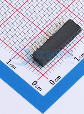 排母 B127N01-0B12P51-H43C24 插件,P=1.27mm 1x12P 方孔 电子元