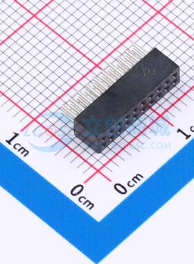 排母 MTBA2-D100640 插件,P=1.27mm 2x10P 圆孔 电子元器件配单