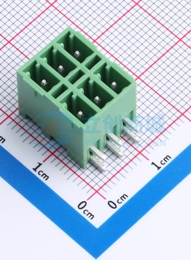 插拔式接线端子DB2ERHB-3.81-2*3P-GN 弯插3.81mm 2x3P 板端/插座