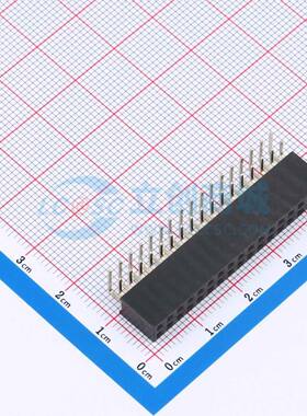 排母 FH2.54-06-17PWS 弯插,P=2.54mm 2x17P 方孔 电子元器件配单
