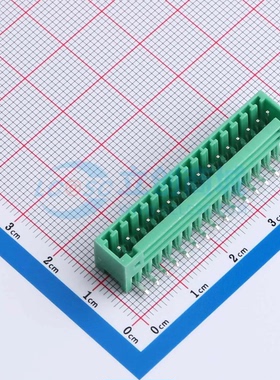 插拔式接线端子MX2EDGRC-2.54-16P-GN01-Cu-A 弯插2.54mm 1x16P