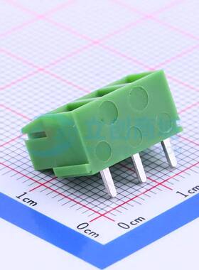 螺钉式接线端子PA002-3P 弯插,P=5mm 1x3P绿色