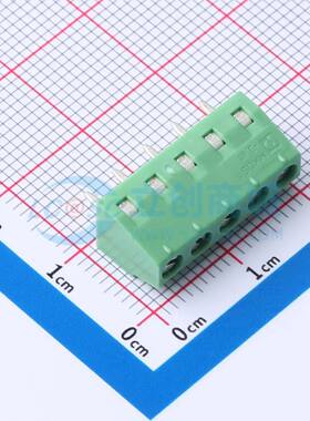 螺钉式接线端子1727049 插件,P=3.81mm 1x5P 直插 绿色
