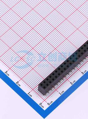 排母 HC-PM254-8.5H-2x17PS SMD,P=2.54mm 2x17P 方孔 电子元器件